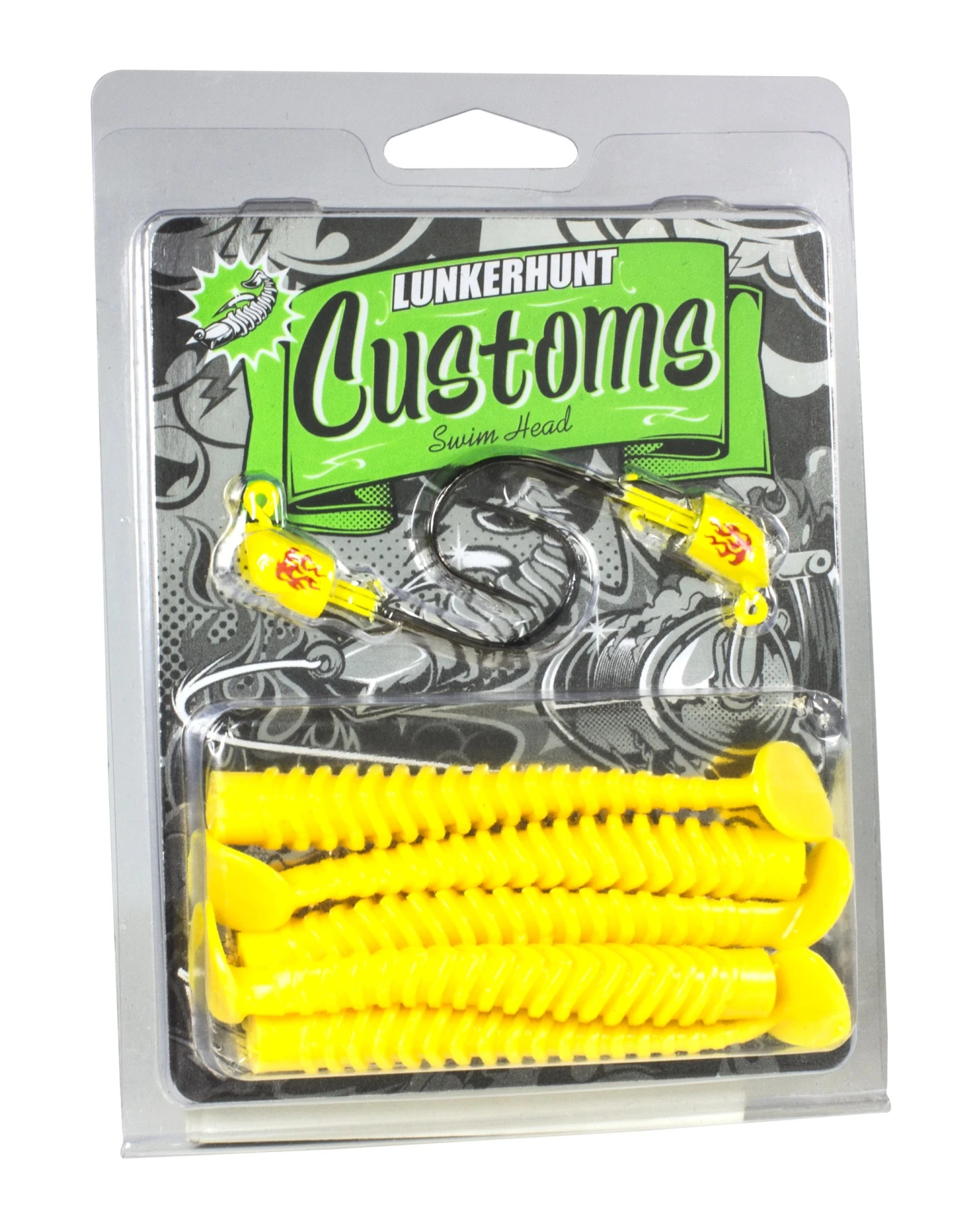 Lunkerhunt Swim Fish 4 Inch Paddle Tail Swimbait Combo