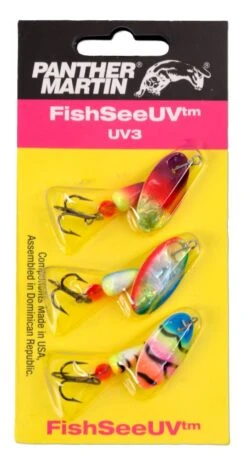 Panther Martin FishSeeUV Ultra Violet 3 Pack Spinner Kit