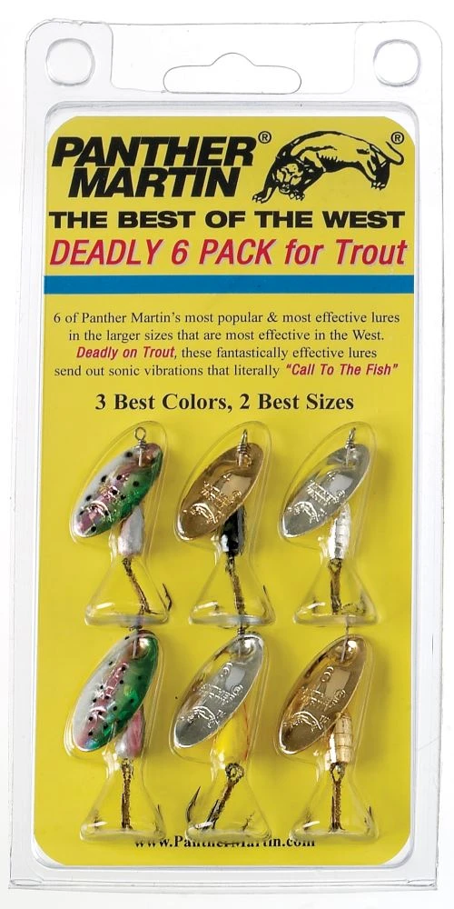 Panther Martin Best Of The West 6 Pack Spinner Kit