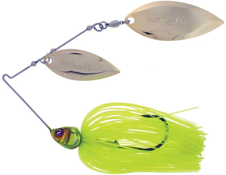 River2Sea Ish Monroe Bling Double Willow Spinnerbait 3/8 Oz. - Image 4